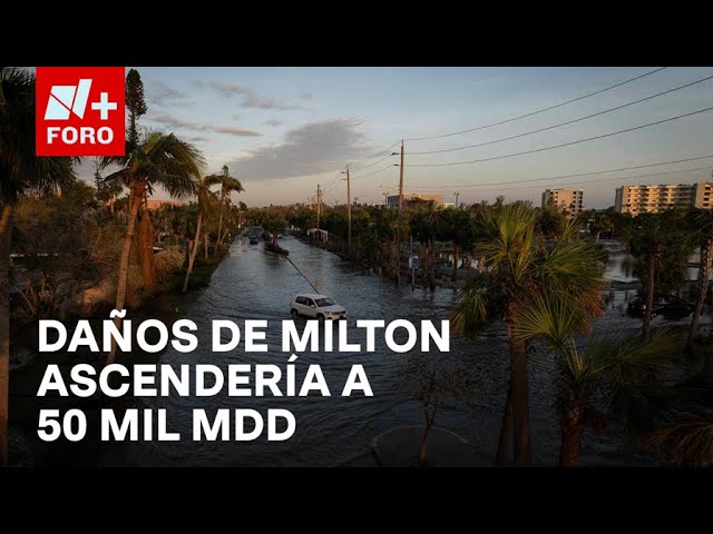 Destrucción de 'Milton' en Florida ascendería a 50 mil MDD: Biden - Paralelo 23