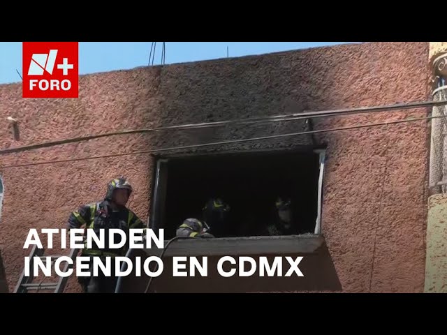 Bomberos atienden incendio en la Col. Nueva Atzacoalco, en la GAM, CDMX - Paralelo 23