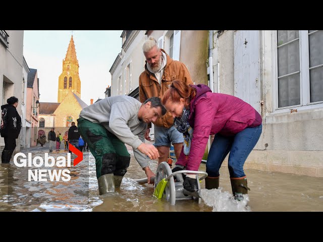 ⁣Hurricane Kirk: Floods submerge buildings, streets outside Paris