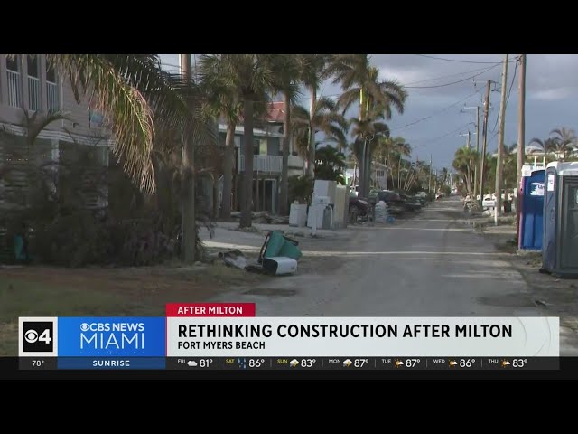 ⁣Hurricane Milton recovery forces Florida cities impacted to rethink construction