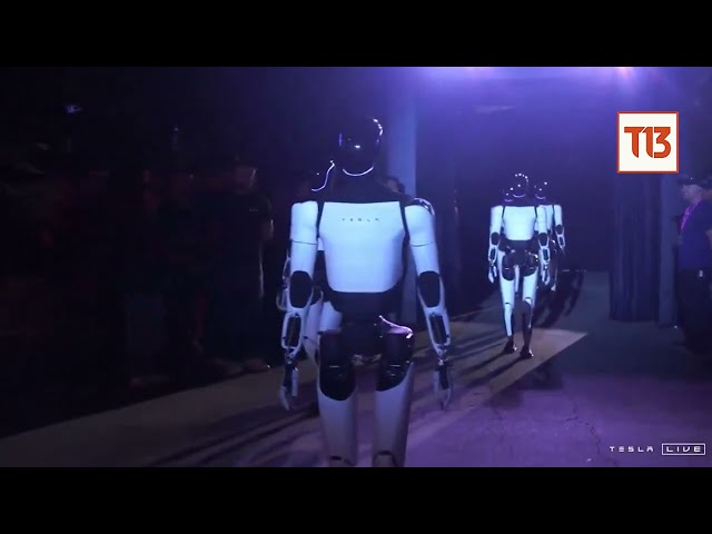 ⁣Así fue el sorprendente evento de Elon Musk con robots humanoides