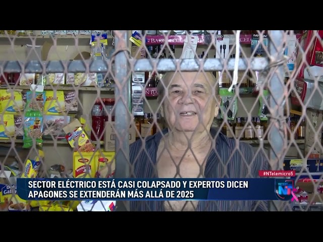 ⁣Sector eléctrico casi colapsado, expertos dicen apagones se extenderán más allá de 2025