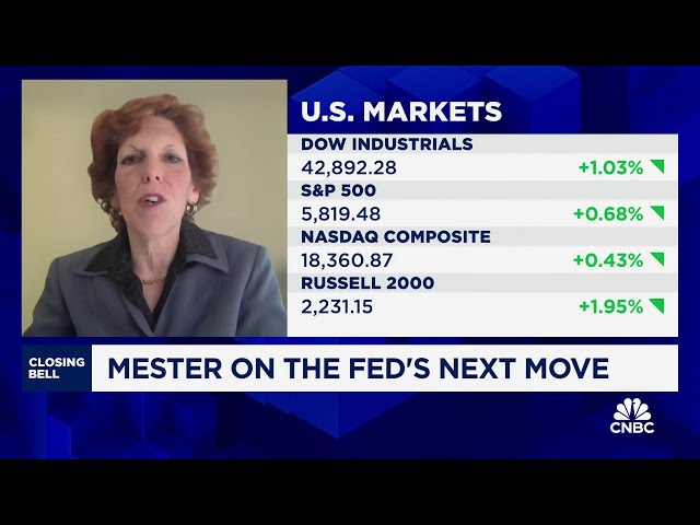 ⁣There's still room for the Fed to make gradual cuts, says Fmr. Fed President Loretta Mester