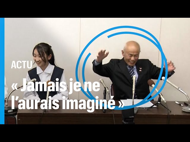 ⁣En larmes, ce survivant de la bombe d’Hiroshima reçoit le prix Nobel de la paix