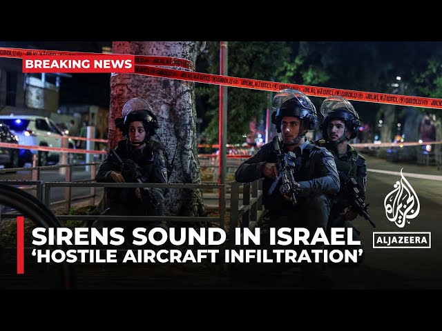 ⁣‘Hostile aircraft infiltration’ sirens sound in Israel