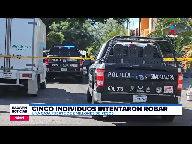 ⁣Robo de película: amarraron caja fuerte a un auto | Noticias GDL con Fabiola Anaya