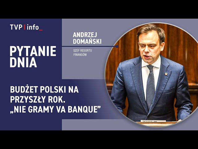 ⁣Budżet Polski na przyszły rok. „Nie gramy va banque” | PYTANIE DNIA