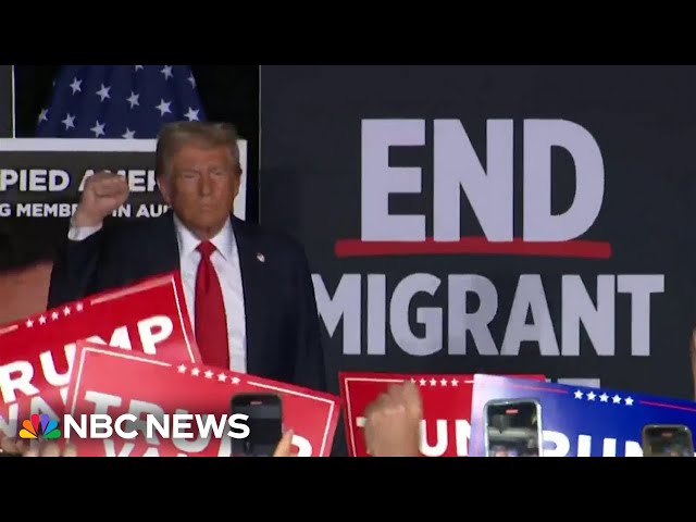 ⁣Trump focuses on immigration and deportations in Colorado campaign stop