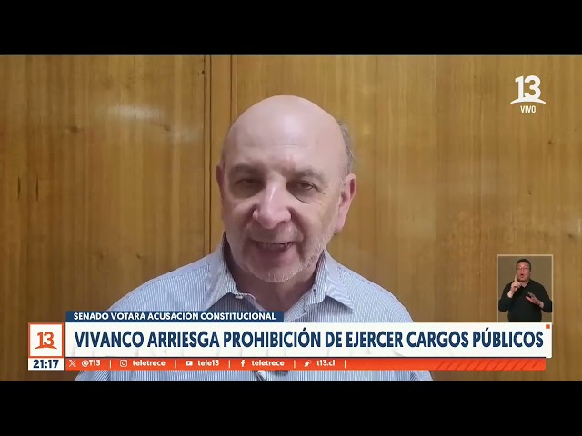 ⁣Vivanco arriesga prohibición de ejercer cargos públicos