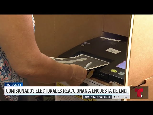 ⁣Comisionados electorales reaccionan a encuesta de El Nuevo Día