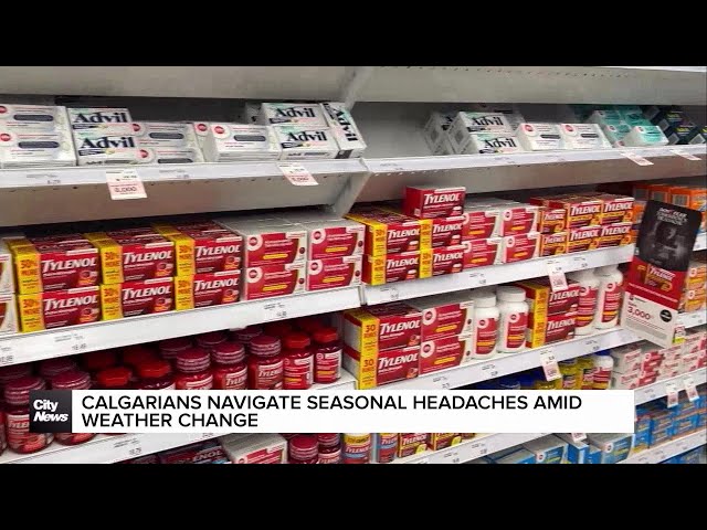 ⁣Calgarians navigate seasonal headaches amid weather change