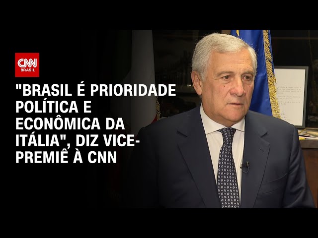 ⁣"Brasil é prioridade política e econômica da Itália", diz vice-premiê à CNN | CNN Brasil