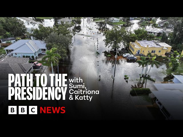 ⁣Will Hurricane Milton impact the US election result? | BBC News