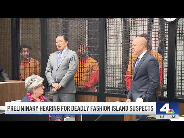 ⁣Preliminary hearing for deadly Fashion Island accused suspects