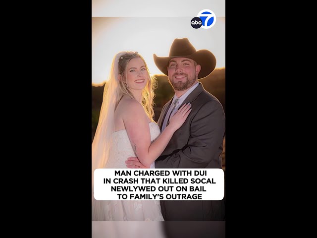 ⁣Man charged with DUI in crash that killed SoCal newlywed out on bail