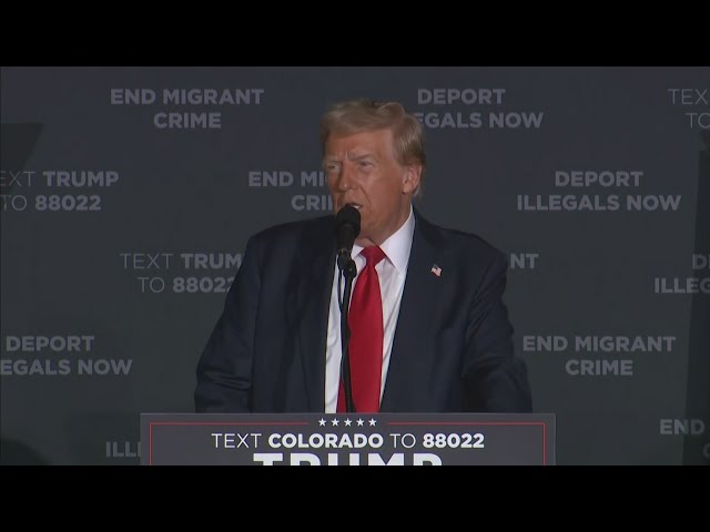 ⁣Donald Trump promises to enact what he calls "Operation Aurora" in Colorado rally