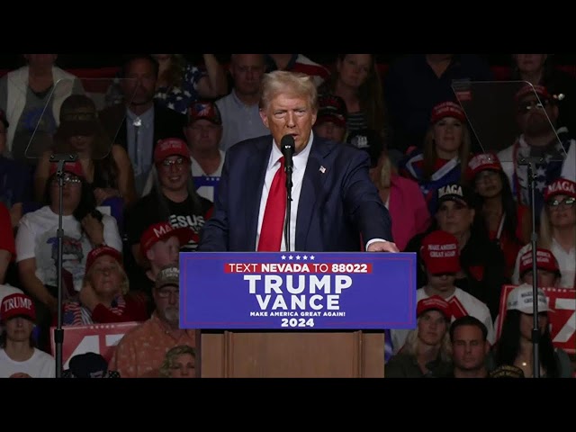 ⁣LIVE: Trump holds a campaign rally in battleground Nevada