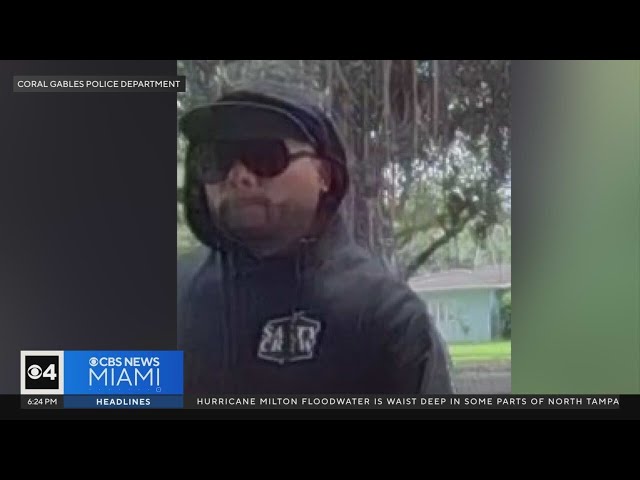 ⁣Alleged prowler on the loose in Coral Gables