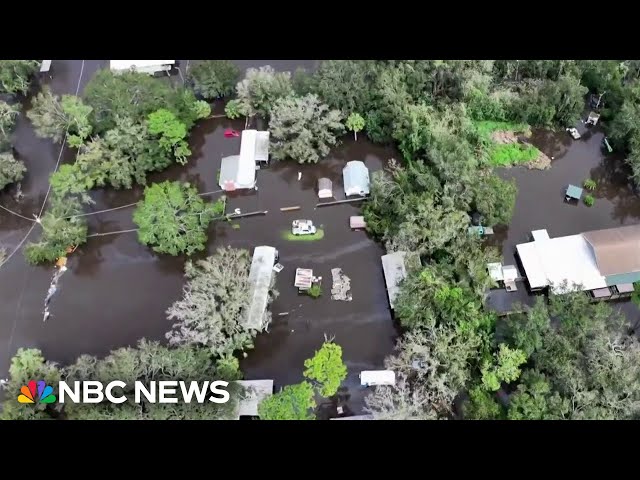 ⁣Major flooding continues in Florida as death toll rises after Milton