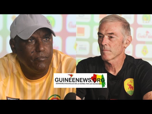 ⁣Éliminatoires CAN 2025/J3: la conférence de presse d'avant match entre la Guinée et l'Éthi