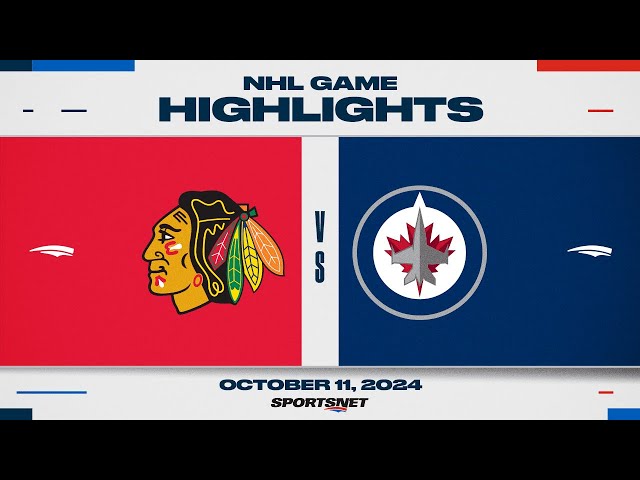 ⁣NHL Highlights | Blackhawks vs. Jets - October 11, 2024