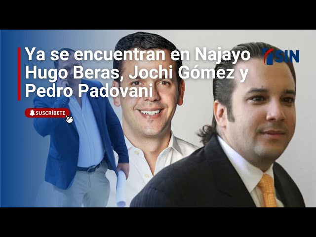 ⁣Ya se encuentra en Najayo Hugo Beras, Jochi Gómez y Pedro Padovani