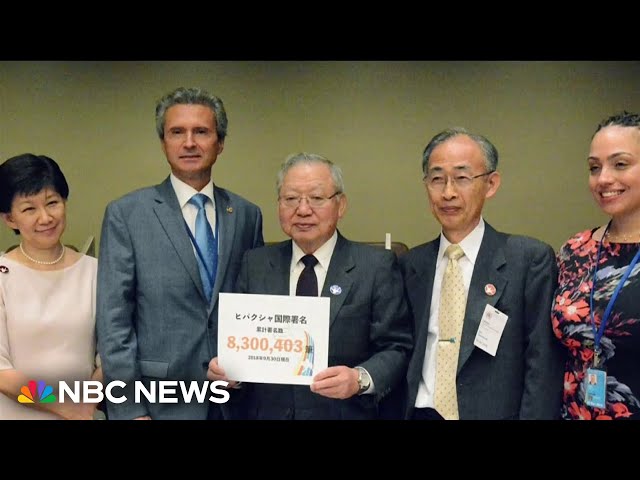 ⁣Survivors of Hiroshima and Nagasaki bombings awarded Nobel Peace Prize