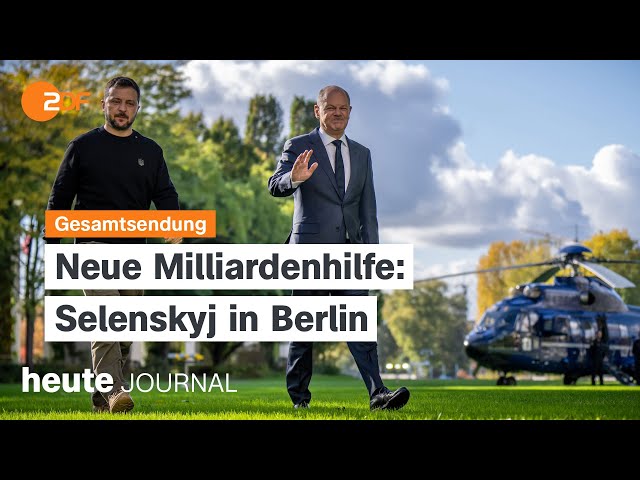 ⁣heute journal vom 11.10.2024 Ukrainischer Präsident in Berlin, Markus Söder auf CSU-Parteitag