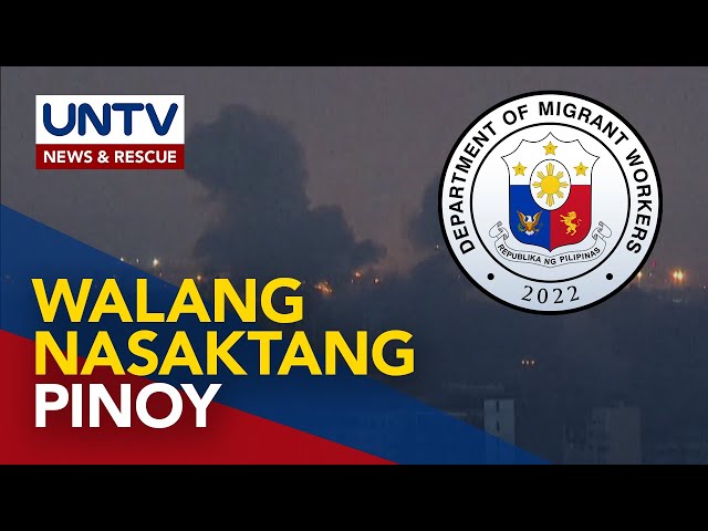 ⁣DMW, kinumpirmang walang Pinoy na nasaktan sa military ops ng Israel sa Beirut noong Oct. 10