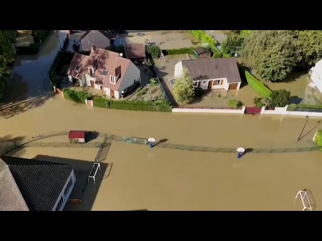 ⁣Flooding still impacting parts of France after Hurricane Kirk remnants lashed western Europe