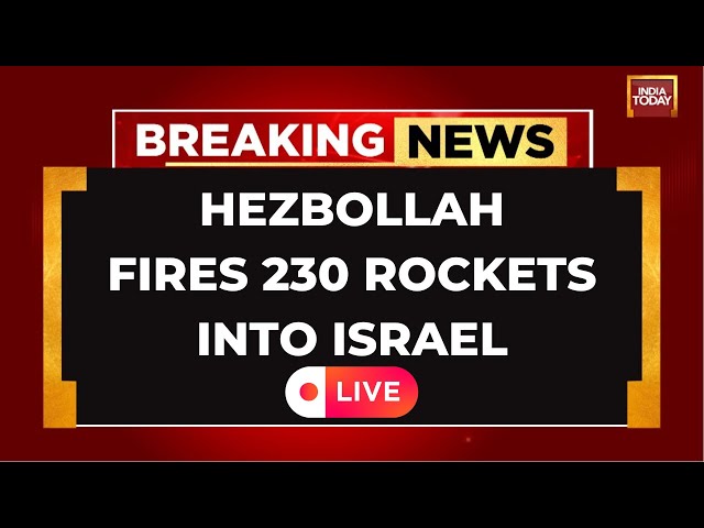 ⁣Israel-Iran War LIVE Updates: Hezbollah Fires Over 230 Rockets Into Israel; Israel To Retaliate?