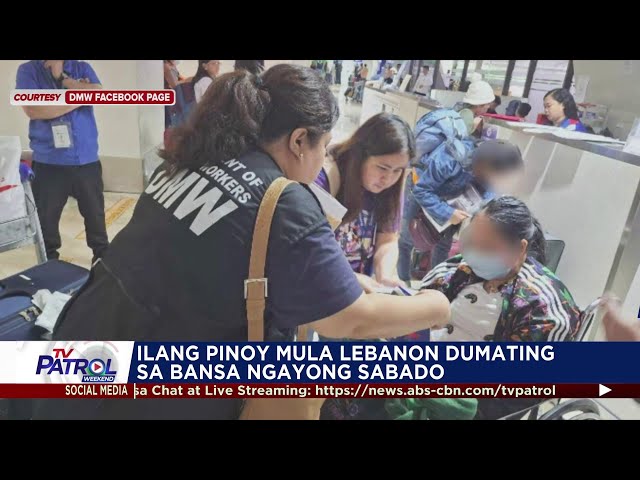 ⁣Ilang Pinoy mula Lebanon nakauwi na sa bansa