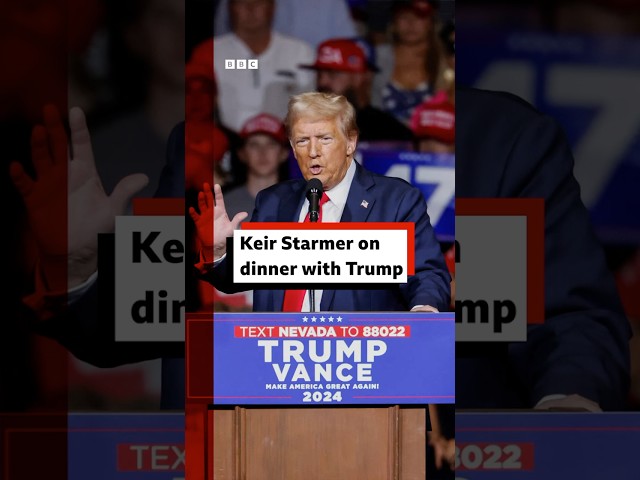 ⁣Keir Starmer on dinner with Trump. #KeirStarmer #DonaldTrump #BBCNews