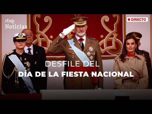 ⁣12 de OCTUBRE: DESFILE MILITAR presidido por los REYES y la PRINCESA LEONOR | RTVE Noticias