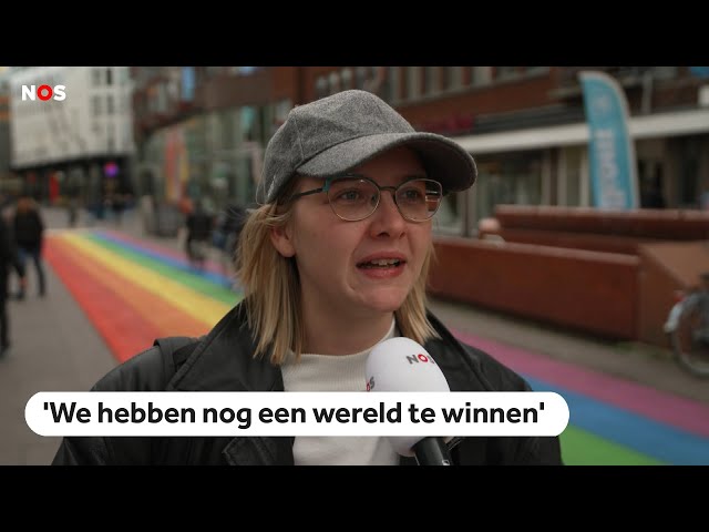 ⁣Negatieve reacties op regenboogpad in Den Haag