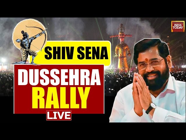 ⁣Shiv Sena Dussehra Rally LIVE: Vijayadashami LIVE At Azad Maidan | Eknath Shinde Dussehra Speech