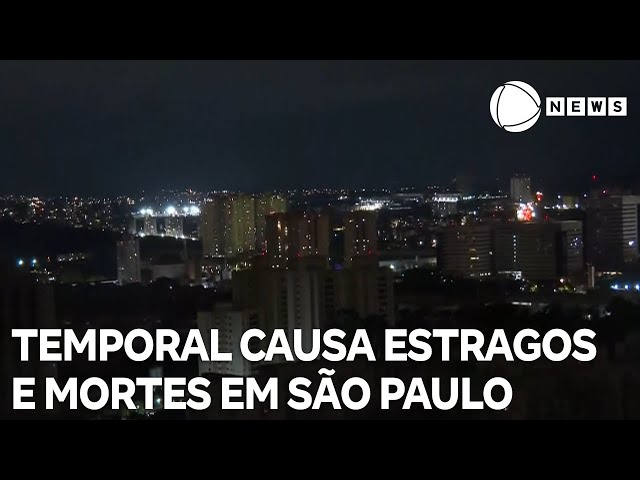 ⁣Temporal causa estragos e mortes em São Paulo