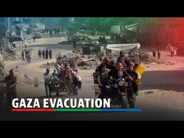 ⁣Palestinians flee northern Gaza following Israeli evacuation order | ABS-CBN News