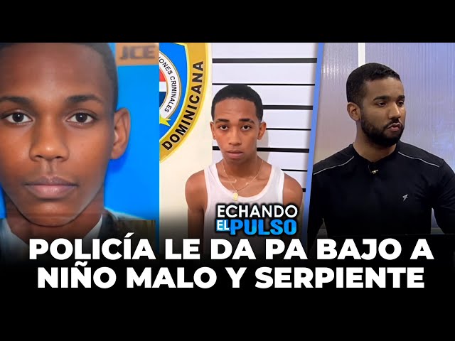 ⁣Momento en que la policía le da pa bajo a Niño Malo y serpiente en los alcarrizos | Echando El Pulso