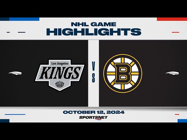 ⁣NHL Highlights | Kings vs. Bruins - October 12, 2024