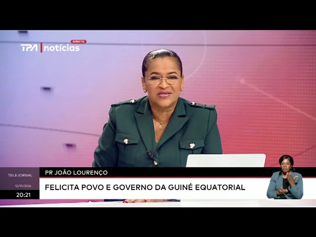 ⁣Pr João Lourenço - Felicita povo e governo da Guiné Equatorial