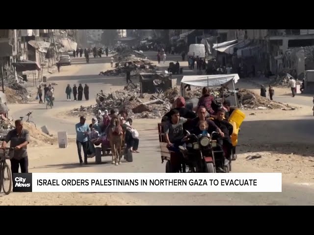 ⁣Israel orders evacuation of Northern Gaza Strip