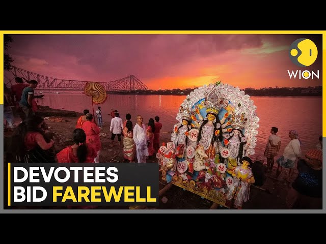 ⁣Emotional Adieu To Goddess Durga | Latest English News | World News | WION