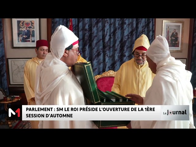 ⁣SM le Roi reçoit les présidents des deux Chambres du Parlement