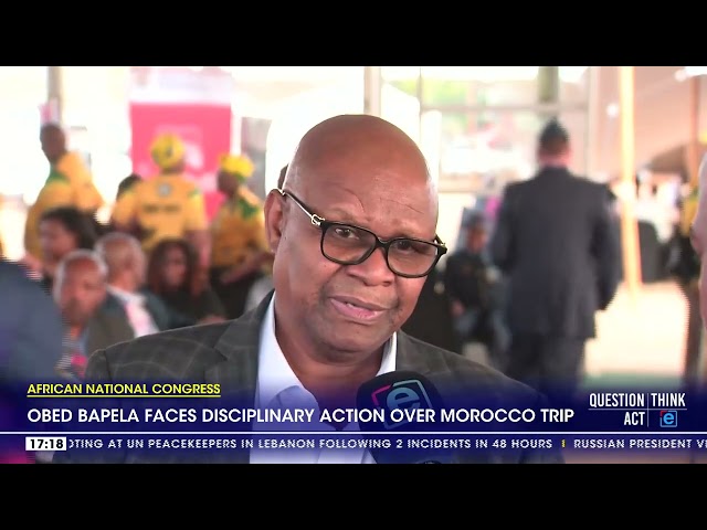 ⁣ANC's Obed Bapela faces disciplinary action over Morocco trip