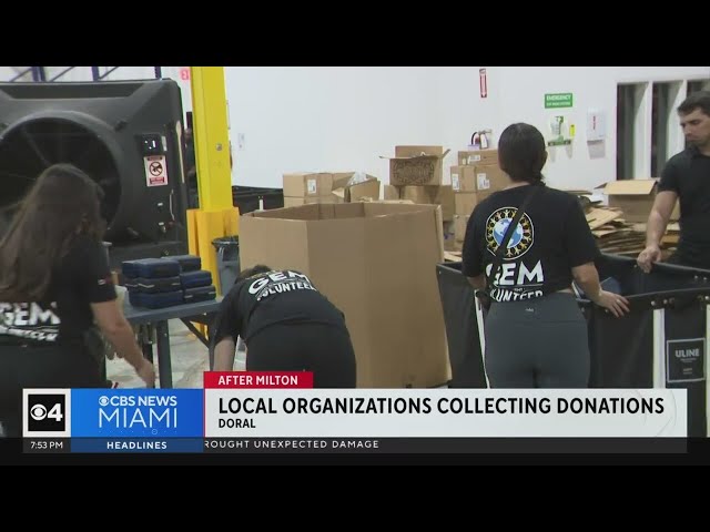 ⁣After Milton: South Florida organizations collecting donations for hurricane-impacted areas