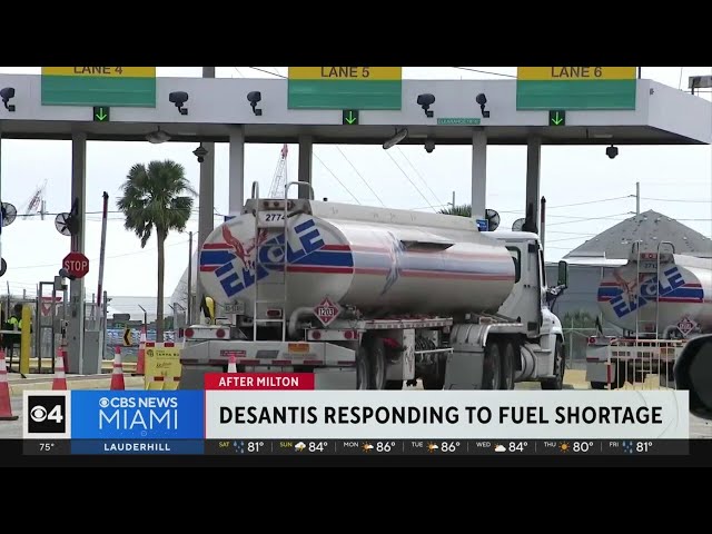 ⁣After Milton: DeSantis responds to hurricane-impacted fuel shortage, Biden expected to visit Florida