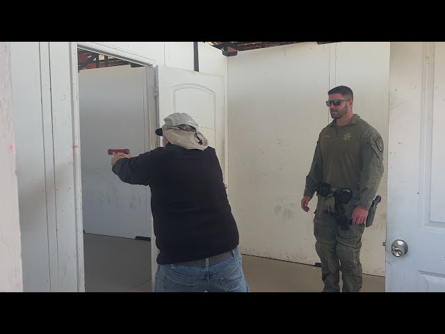 ⁣Colorado civilians in community academy learn law enforcement tactics