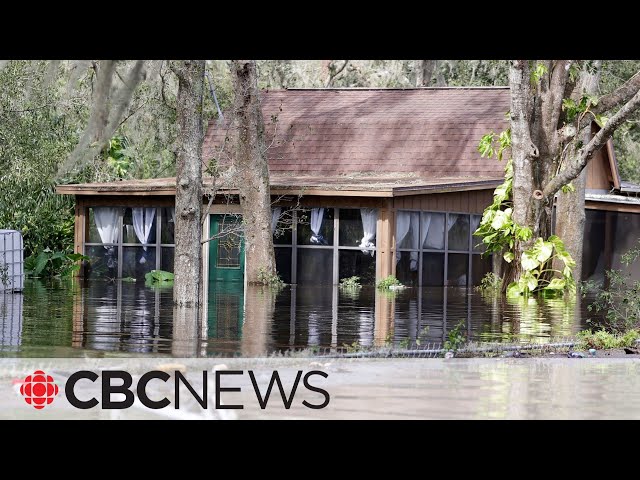 ⁣Hurricane Milton relief efforts underway in Florida as food bank volunteers distribute supplies