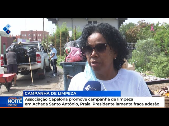 ⁣Associação Capelona promove campanha de limpeza contra dengue em Achada Santo António, Praia